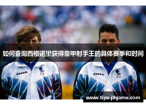 如何查询西格诺里获得意甲射手王的具体赛季和时间